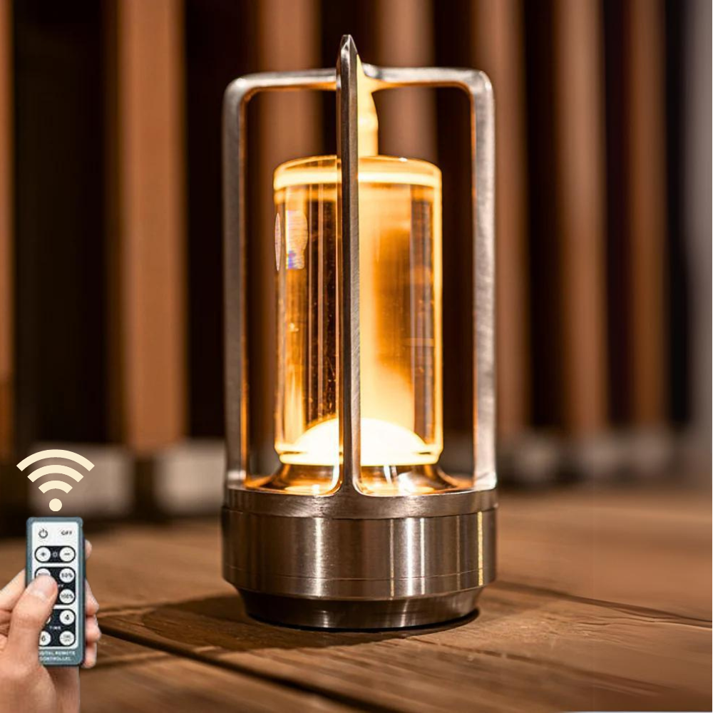 Oppladbar Bordlampe – Dempet Lys Og Tidøst Stil 