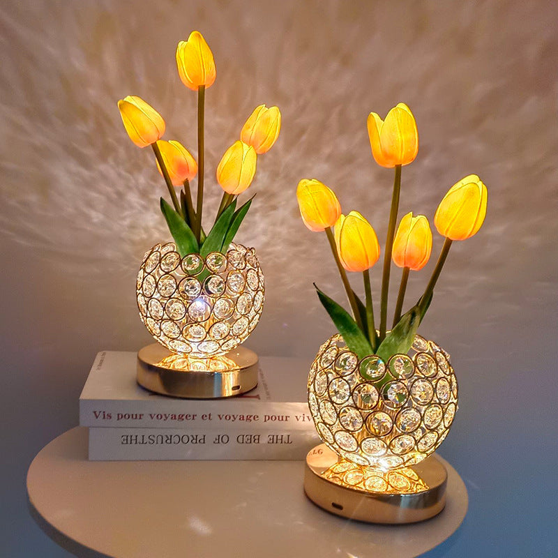 Touch Table Lamp – Elegant Crystal Shine 