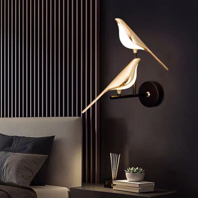 Aplique de Pared Pájaro – Decoración Lumínica y Delicada 