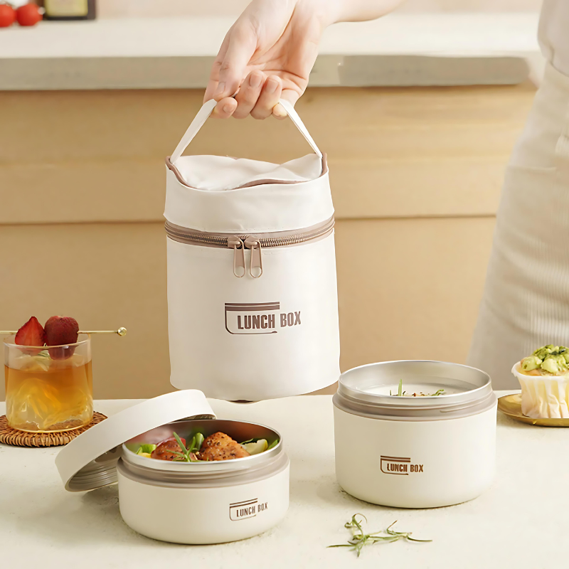 Edelstahl-Lunchbox – Stapelbar, Hermetisch und Praktisch für den Alltag 