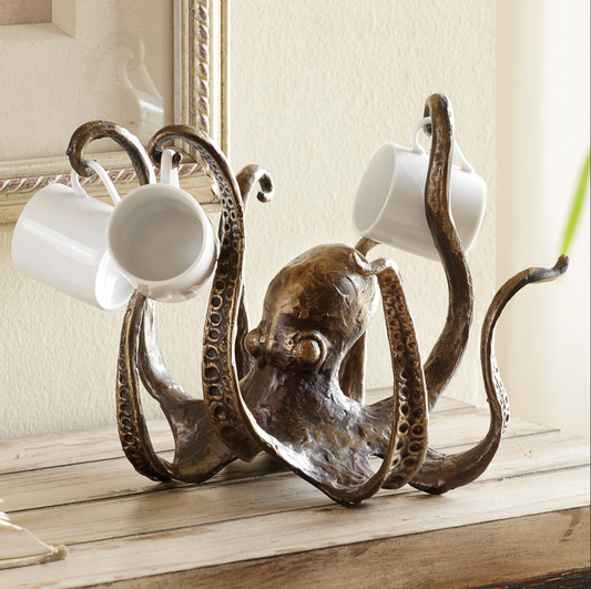 Vintage Tassenhalter - Oktopusform 