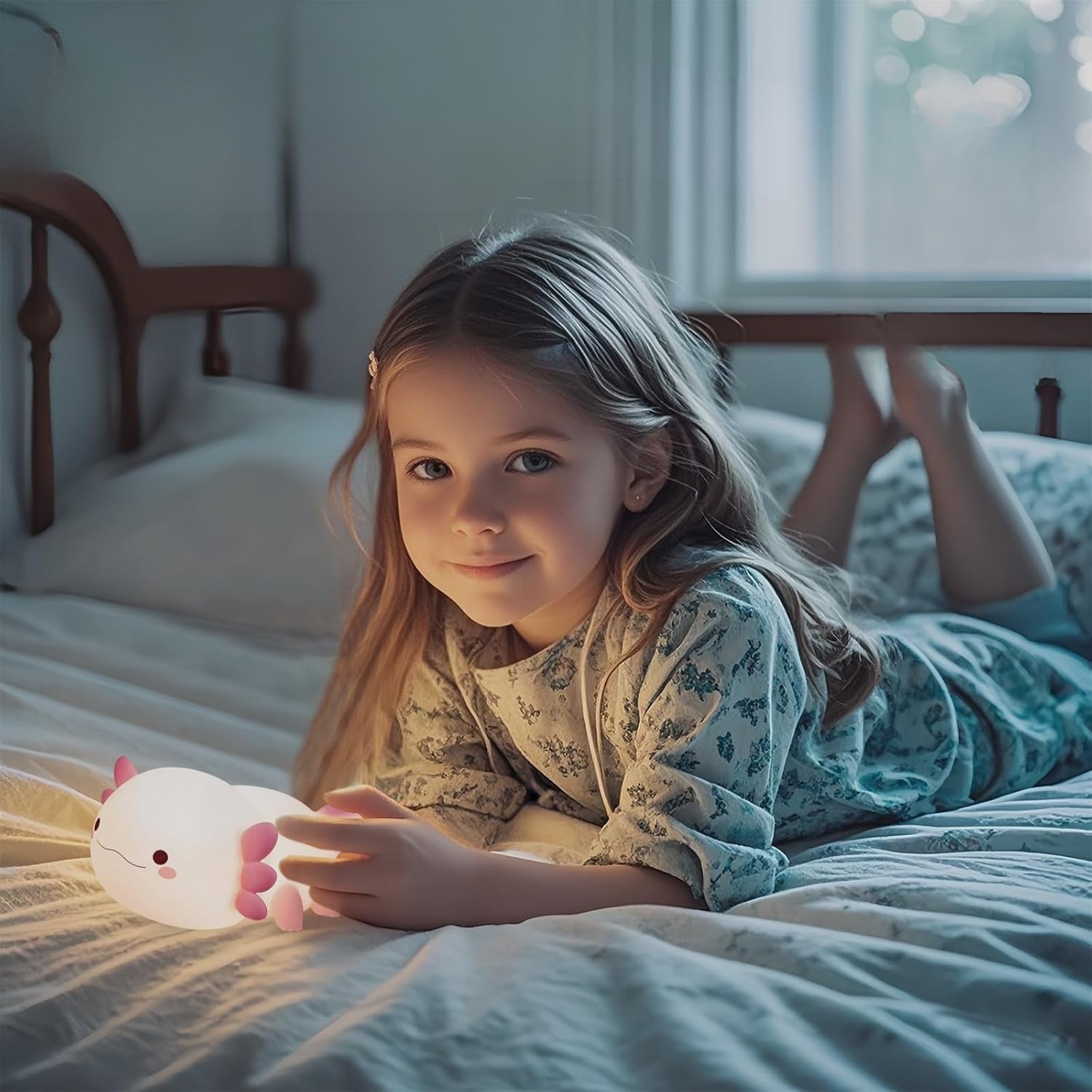 Sänglampa – Leende och Luminös Salamander 