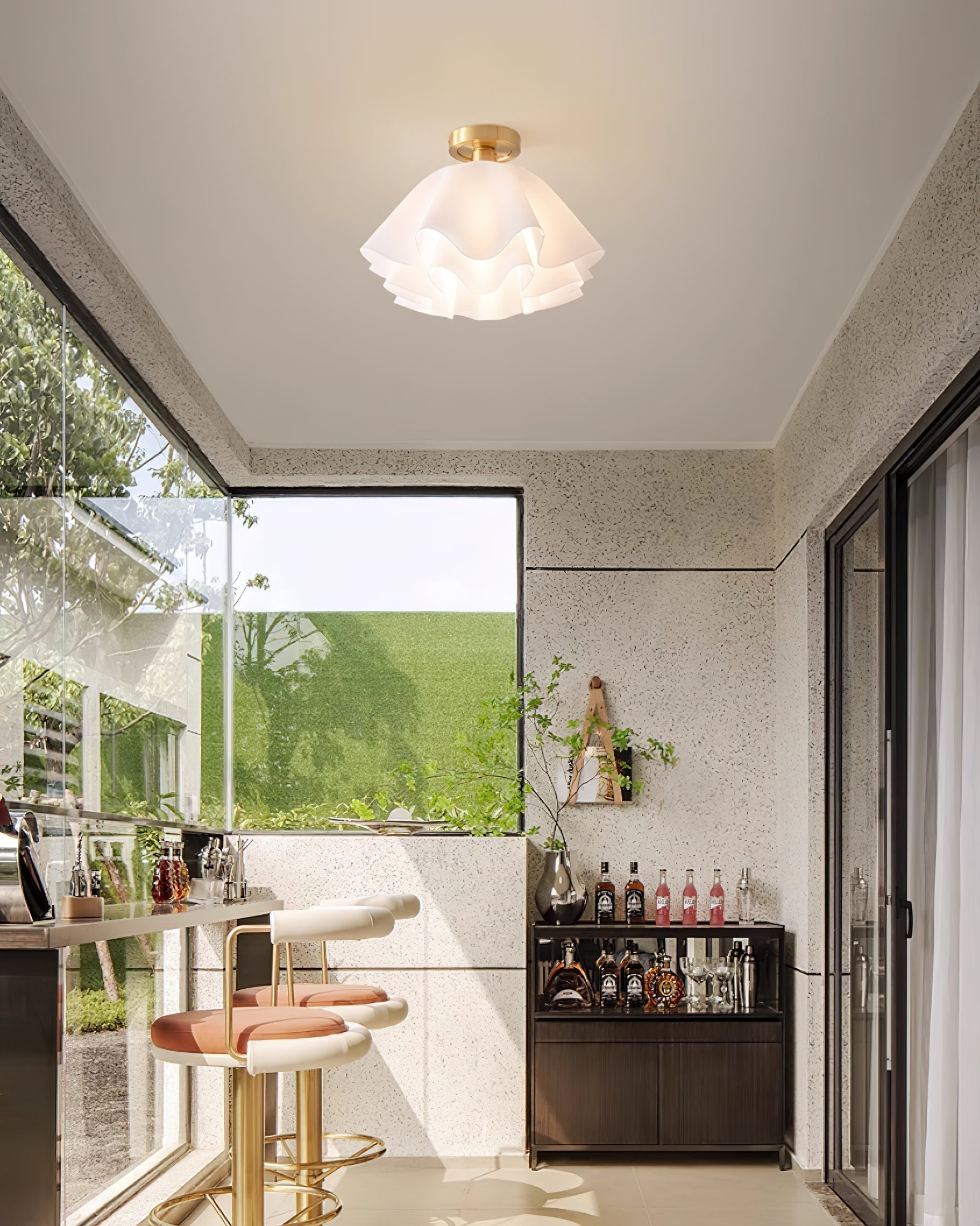 Moderný Elegantný Stropný Luster – Refinované Osvetlenie a Teplá Atmosféra 