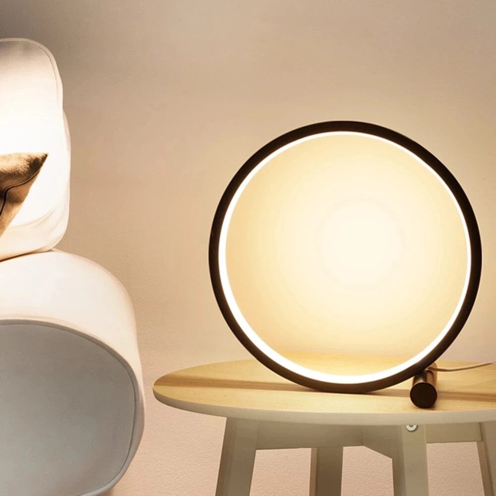 Rund Bordslampa Med Touchsensor – Modernitet Och Komfort 
