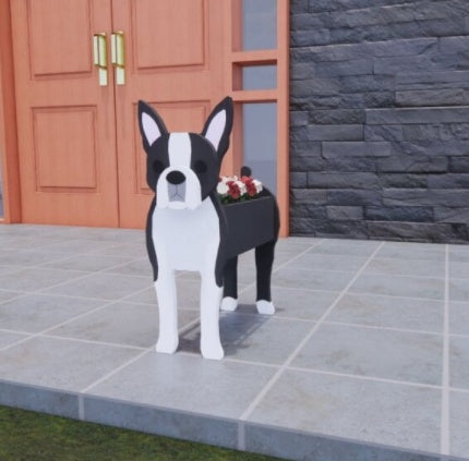 犬の形をしたオリジナルプランター 