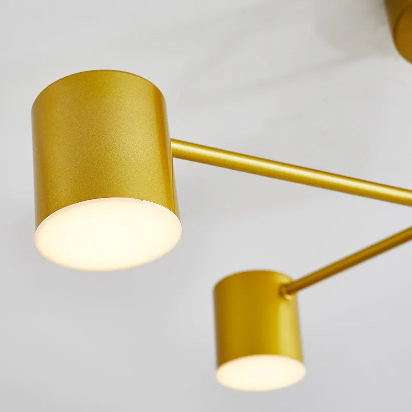 Plafonier modern cu 6 capete LED orientabile – iluminat versatil și design elegant 