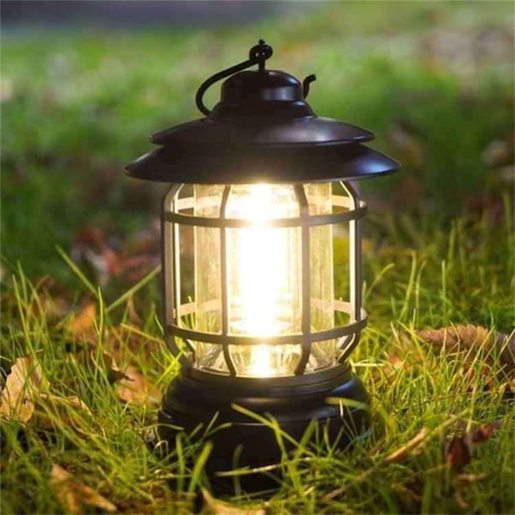Retro lampa kempingowa LED - styl vintage i praktyczność