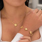 Conjunto De Joyas   – Élegancia Dorada En Acero Inoxidable 