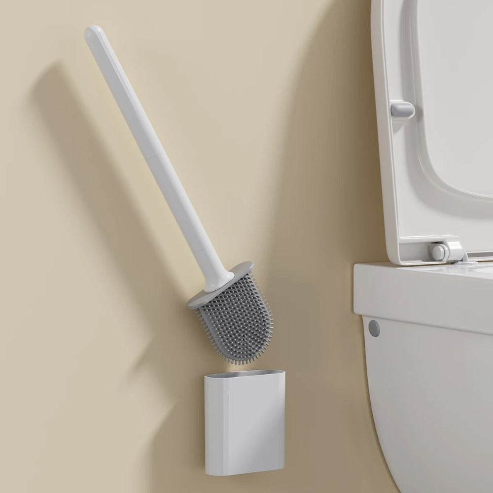 Flexibele Siliconen Toilettborstel – Duurzaam en Antibacterieel Ontwerp 