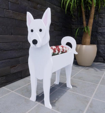 犬の形をしたオリジナルプランター 