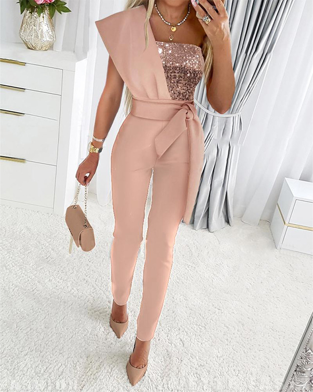 Bernice | Elegant Set – Belted Style and Glitter Detail 