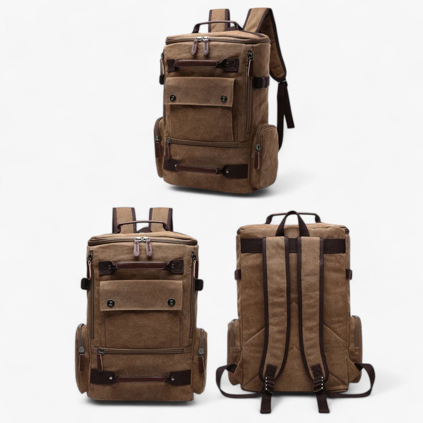 Vintage Rucksack mit Laptopfach 