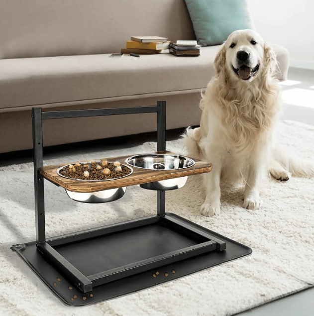 Soporte de comederos ajustable para perro – Confort óptimo 