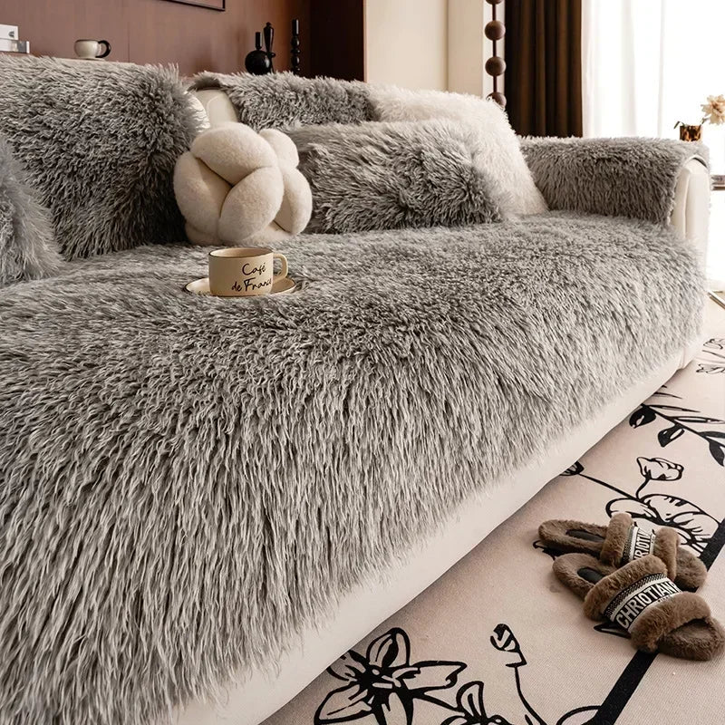 Sofföverdrag i mjuk plysch - absolut komfort och elegant stil