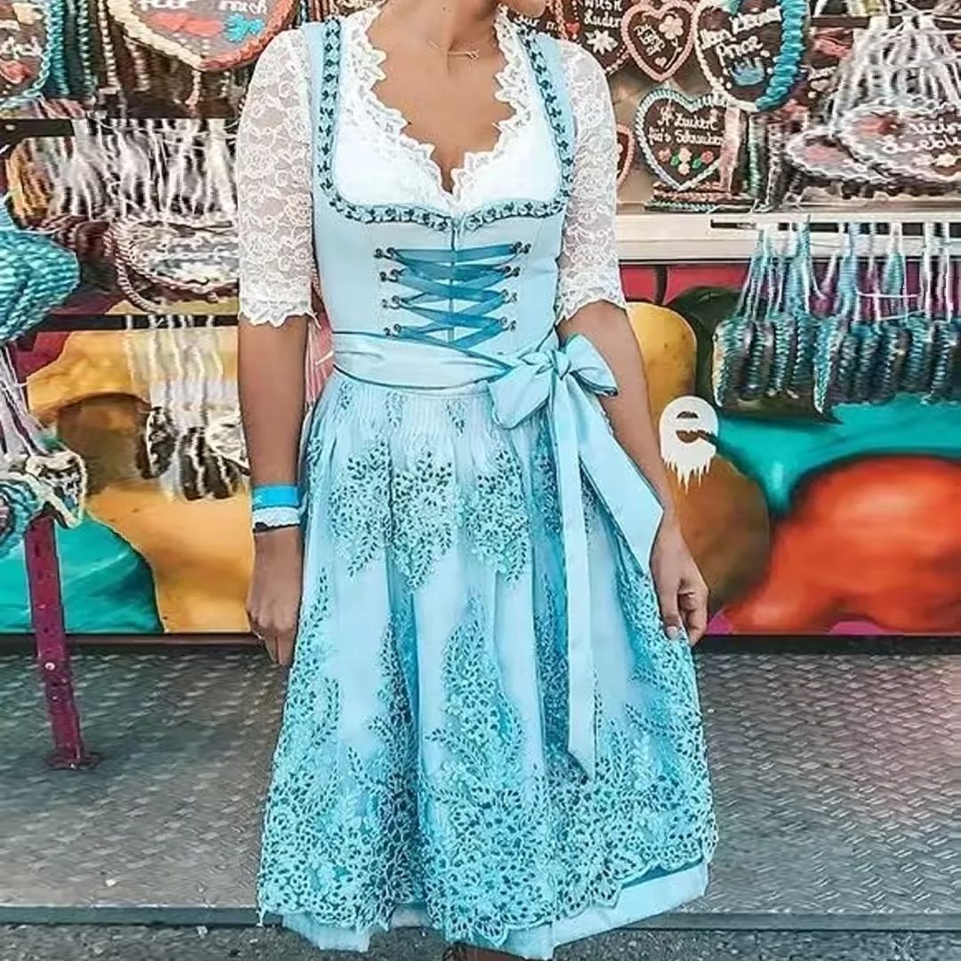 Therese | Vestido Mágico – Estilo Bavarois y Acabados Delicados 