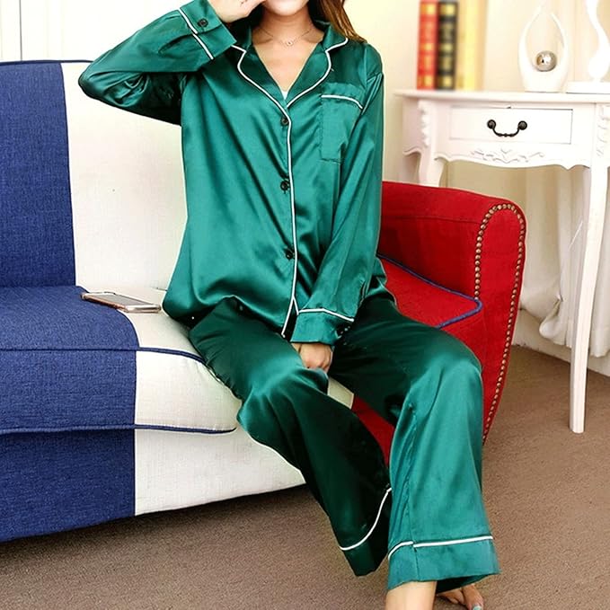 Sandra | Pyjama Brillant – Élégance Nocturne Et Toucher Délicat