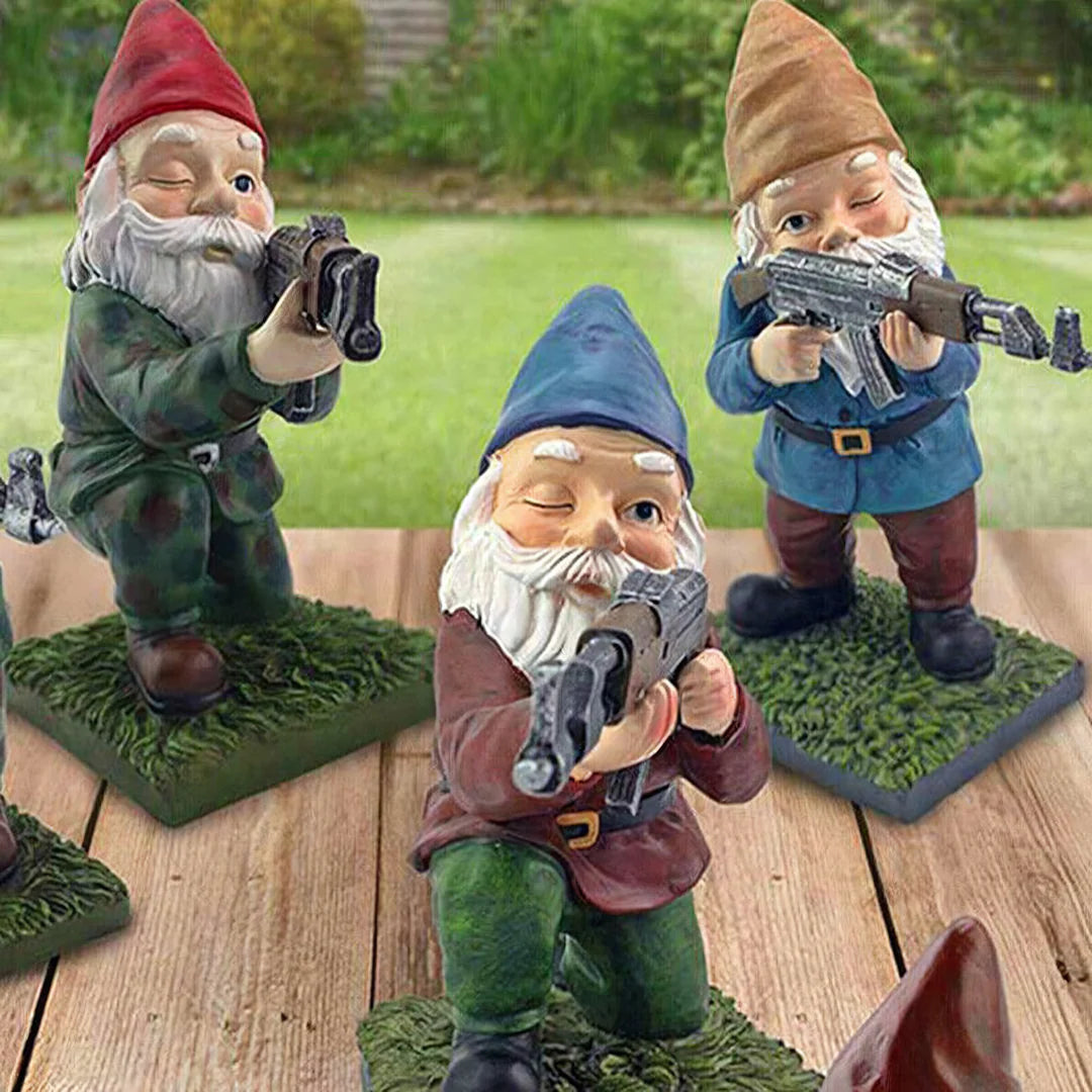 Militärischer Gartenzwerg – Humor und äußere Verteidigung 